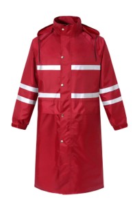 SKRT010  網上下單雙條反光雨衣 過膝雨褸 設計加長版雨衣 雨衣專門店  不黏身雨衣  工程雨衣   颱風